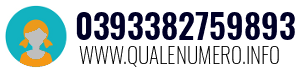 Numero di telefono 0393382759893 0393382759893
