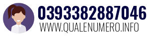 Numero di telefono 0393382887046 0393382887046