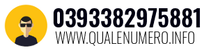 Numero di telefono 0393382975881 0393382975881