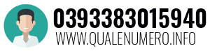 Numero di telefono 0393383015940 0393383015940