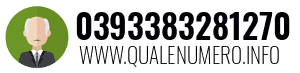 Numero di telefono 0393383281270 0393383281270