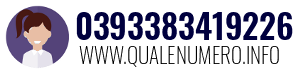 Numero di telefono 0393383419226 0393383419226