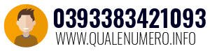 Numero di telefono 0393383421093 0393383421093
