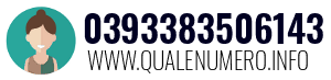 Numero di telefono 0393383506143 0393383506143
