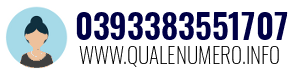 Numero di telefono 0393383551707 0393383551707