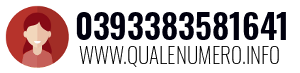 Numero di telefono 0393383581641 0393383581641