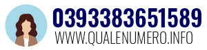 Numero di telefono 0393383651589 0393383651589