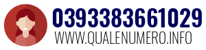 Numero di telefono 0393383661029 0393383661029