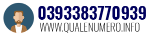 Numero di telefono 0393383770939 0393383770939