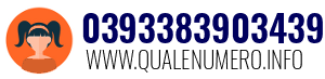 Numero di telefono 0393383903439 0393383903439