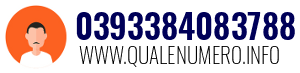 Numero di telefono 0393384083788 0393384083788