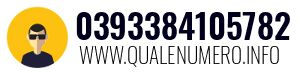 Numero di telefono 0393384105782 0393384105782
