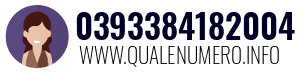 Numero di telefono 0393384182004 0393384182004