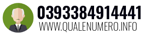 Numero di telefono 0393384914441 0393384914441