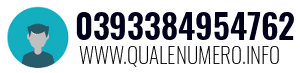 Numero di telefono 0393384954762 0393384954762