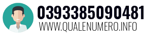 Numero di telefono 0393385090481 0393385090481