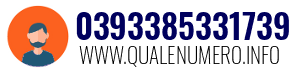 Numero di telefono 0393385331739 0393385331739