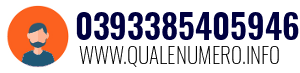 Numero di telefono 0393385405946 0393385405946