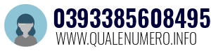 Numero di telefono 0393385608495 0393385608495