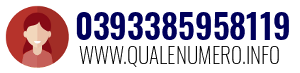 Numero di telefono 0393385958119 0393385958119