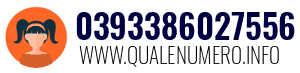 Numero di telefono 0393386027556 0393386027556