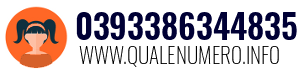 Numero di telefono 0393386344835 0393386344835