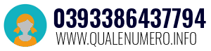 Numero di telefono 0393386437794 0393386437794