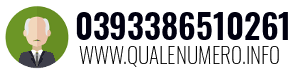 Numero di telefono 0393386510261 0393386510261