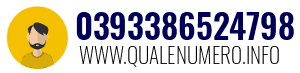 Numero di telefono 0393386524798 0393386524798