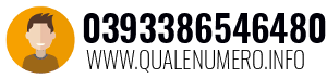 Numero di telefono 0393386546480 0393386546480