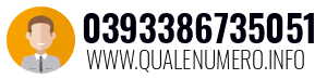 Numero di telefono 0393386735051 0393386735051
