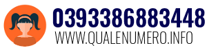 Numero di telefono 0393386883448 0393386883448
