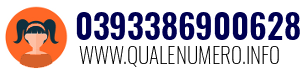 Numero di telefono 0393386900628 0393386900628
