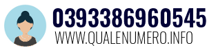 Numero di telefono 0393386960545 0393386960545