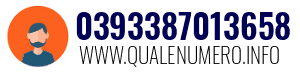Numero di telefono 0393387013658 0393387013658