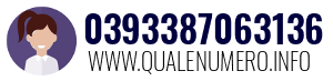 Numero di telefono 0393387063136 0393387063136