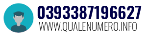 Numero di telefono 0393387196627 0393387196627