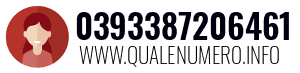 Numero di telefono 0393387206461 0393387206461