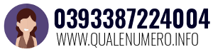 Numero di telefono 0393387224004 0393387224004