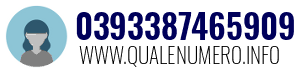 Numero di telefono 0393387465909 0393387465909