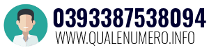 Numero di telefono 0393387538094 0393387538094