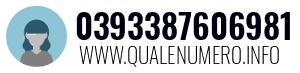 Numero di telefono 0393387606981 0393387606981
