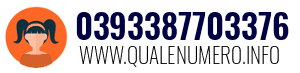 Numero di telefono 0393387703376 0393387703376