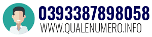 Numero di telefono 0393387898058 0393387898058