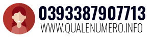 Numero di telefono 0393387907713 0393387907713