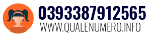 Numero di telefono 0393387912565 0393387912565