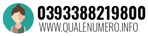Numero di telefono 0393388219800 0393388219800