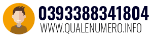 Numero di telefono 0393388341804 0393388341804