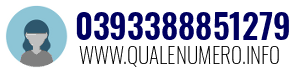 Numero di telefono 0393388851279 0393388851279