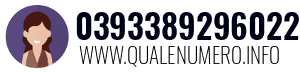 Numero di telefono 0393389296022 0393389296022